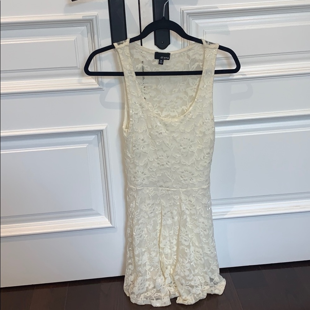 White lace dress